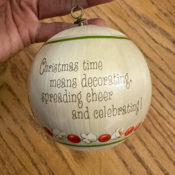 Hallmark Vintage 1979 Satin Ornament Spencer Sparrow Celebrating Keepsake - Picture 6 of 9